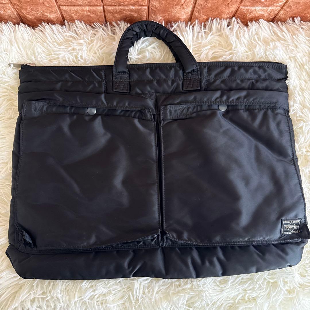 【美品】PORTER タンカー ヘルメットバッグ ブリーフケース A4