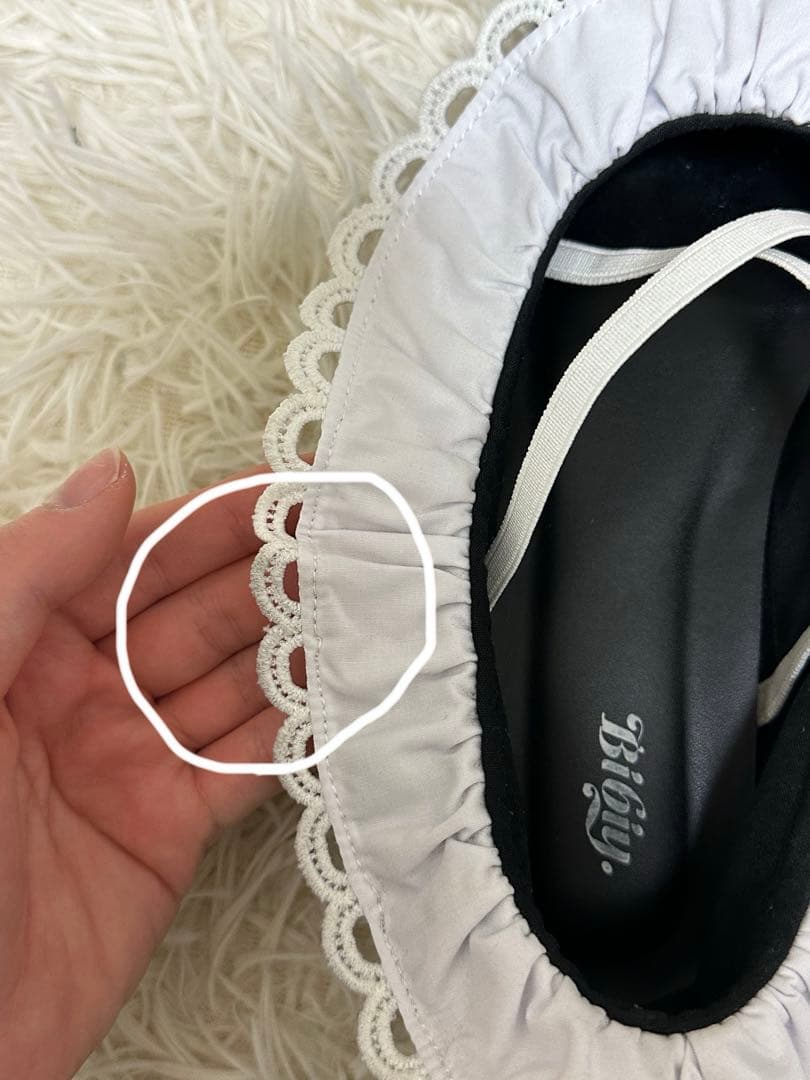 正規品bibiy B. LACE BALLERINAS BLACK