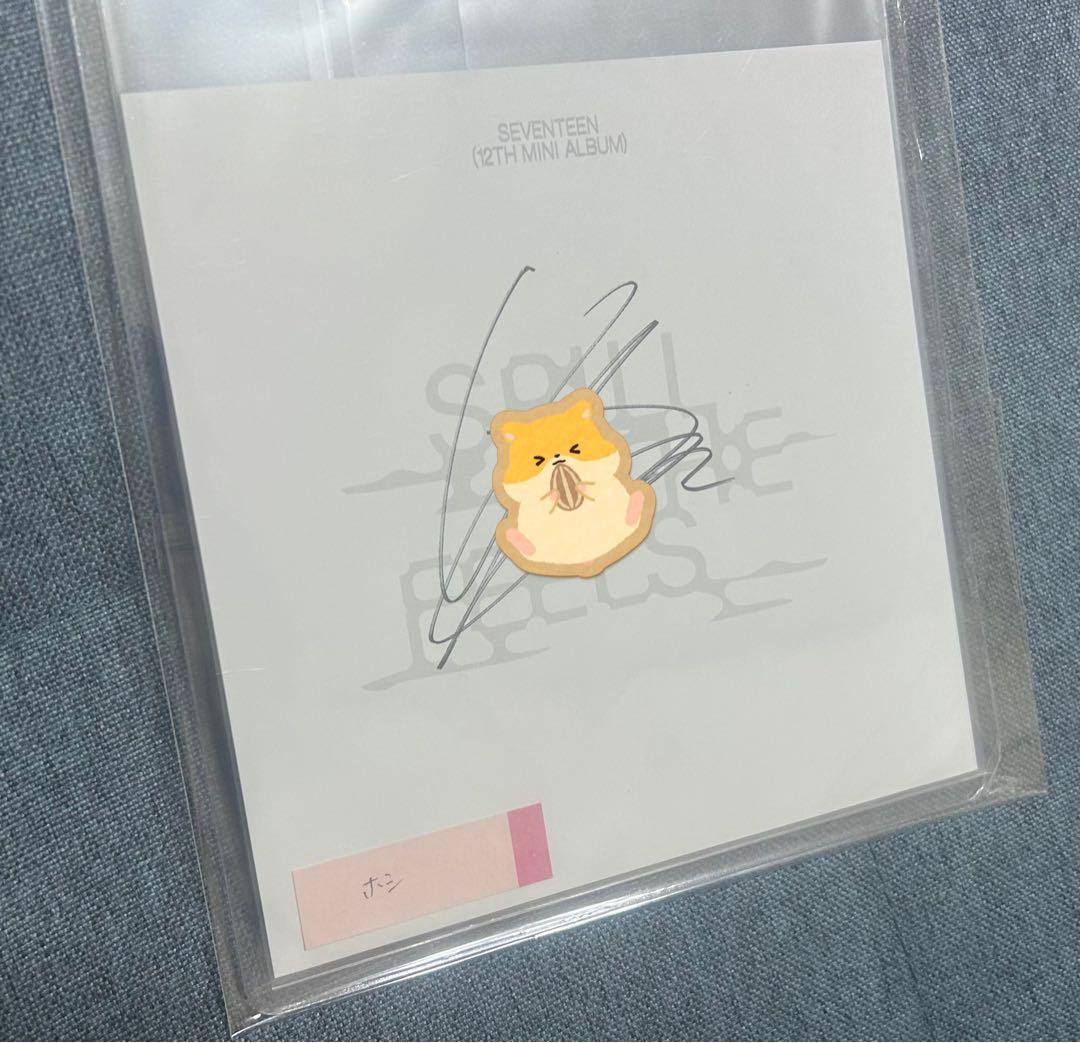 SEVENTEENSPILL THE FEELS サイン入りカードアメリカ限定