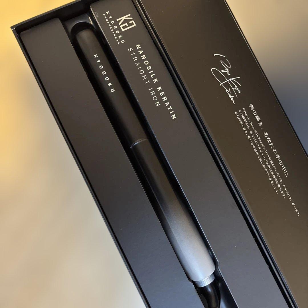 ヘアアイロン KYOGOKU NANOSILK KERATIN STRAIGHT IRON