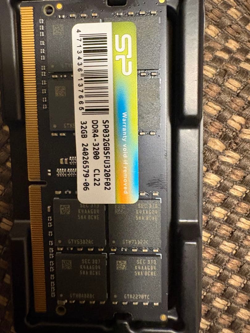 ち*ん様 DDR4 3200 32GBメモリ　　SP032GFSU320D2 ノ
