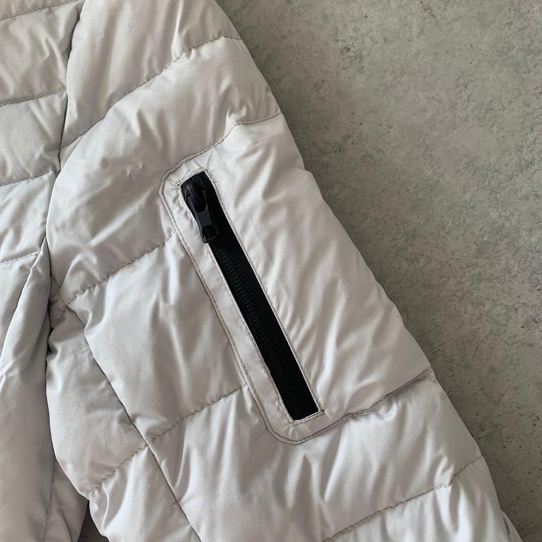 未使用✨FILAGOLFライトグレー ロングダウンジャケット L タイトフィット