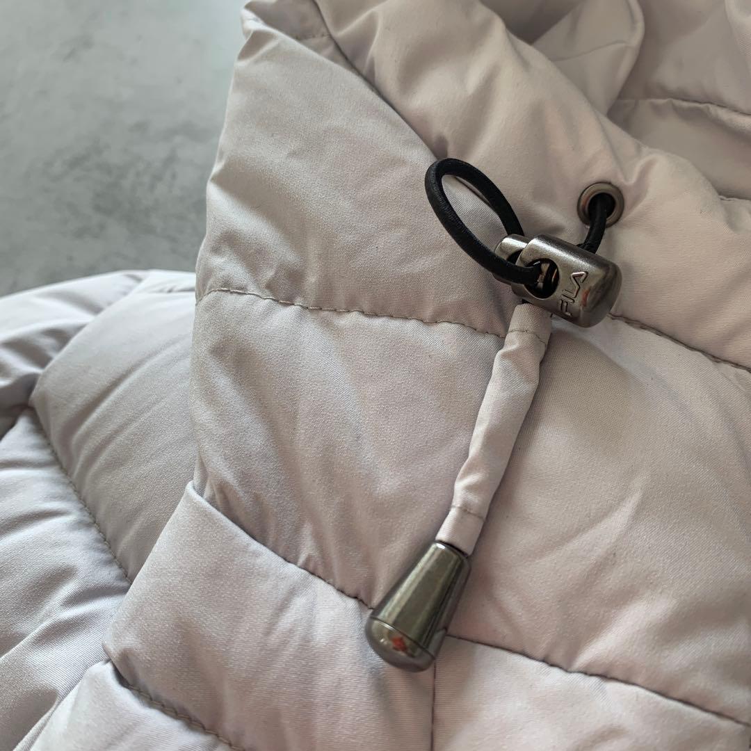 未使用✨FILAGOLFライトグレー ロングダウンジャケット L タイトフィット