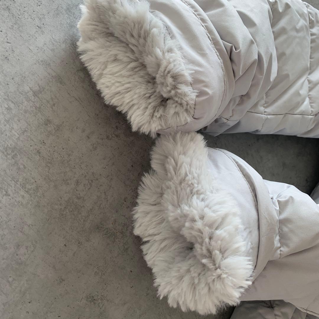 未使用✨FILAGOLFライトグレー ロングダウンジャケット L タイトフィット