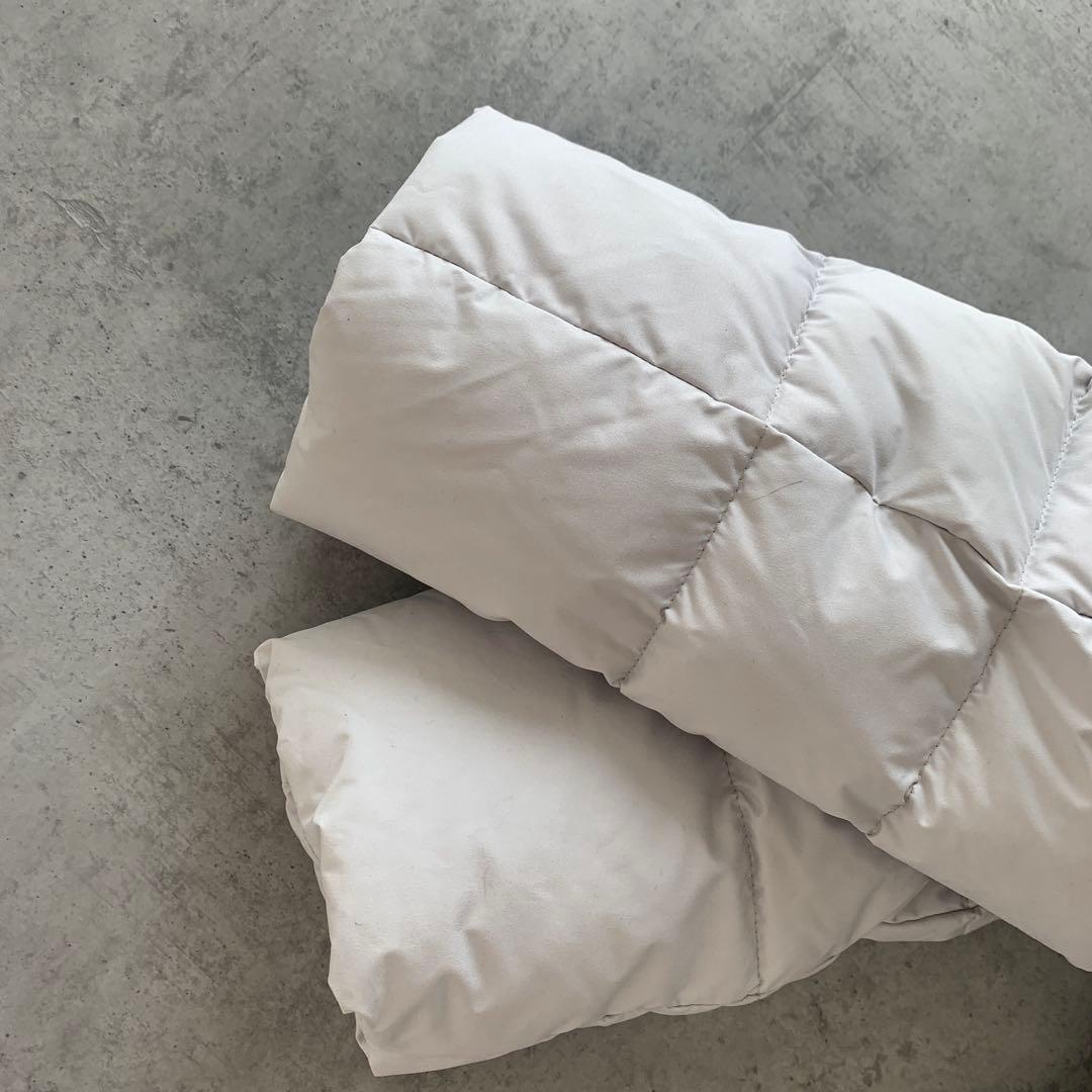 未使用✨FILAGOLFライトグレー ロングダウンジャケット L タイトフィット