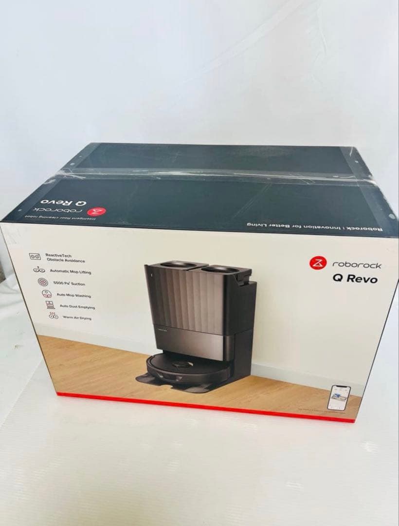【未使用品】Roborock ロボット掃除機 QR52-04 Q Revo 黒