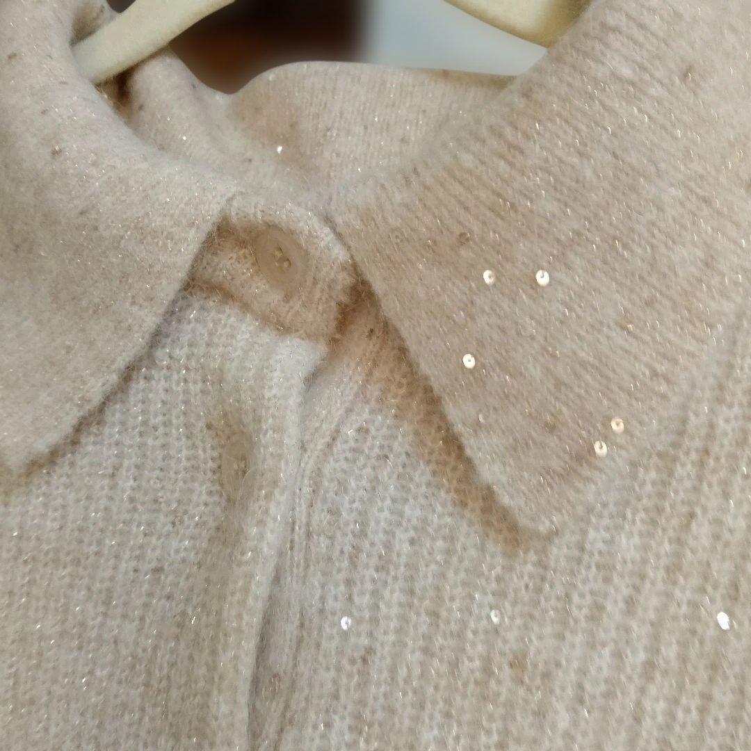 定価1７０００円Mila Owen 今季ベージュ4way ポロ襟ニット Ｍ新品