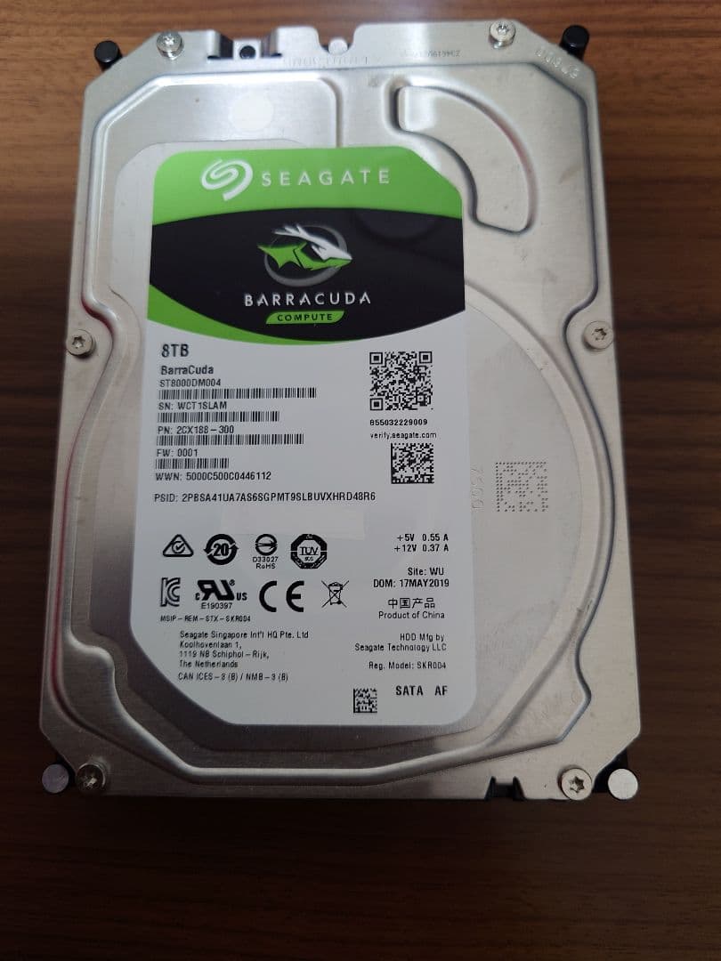 「品薄放出」使用時間681h Seagate Barracuda 8TB「3」