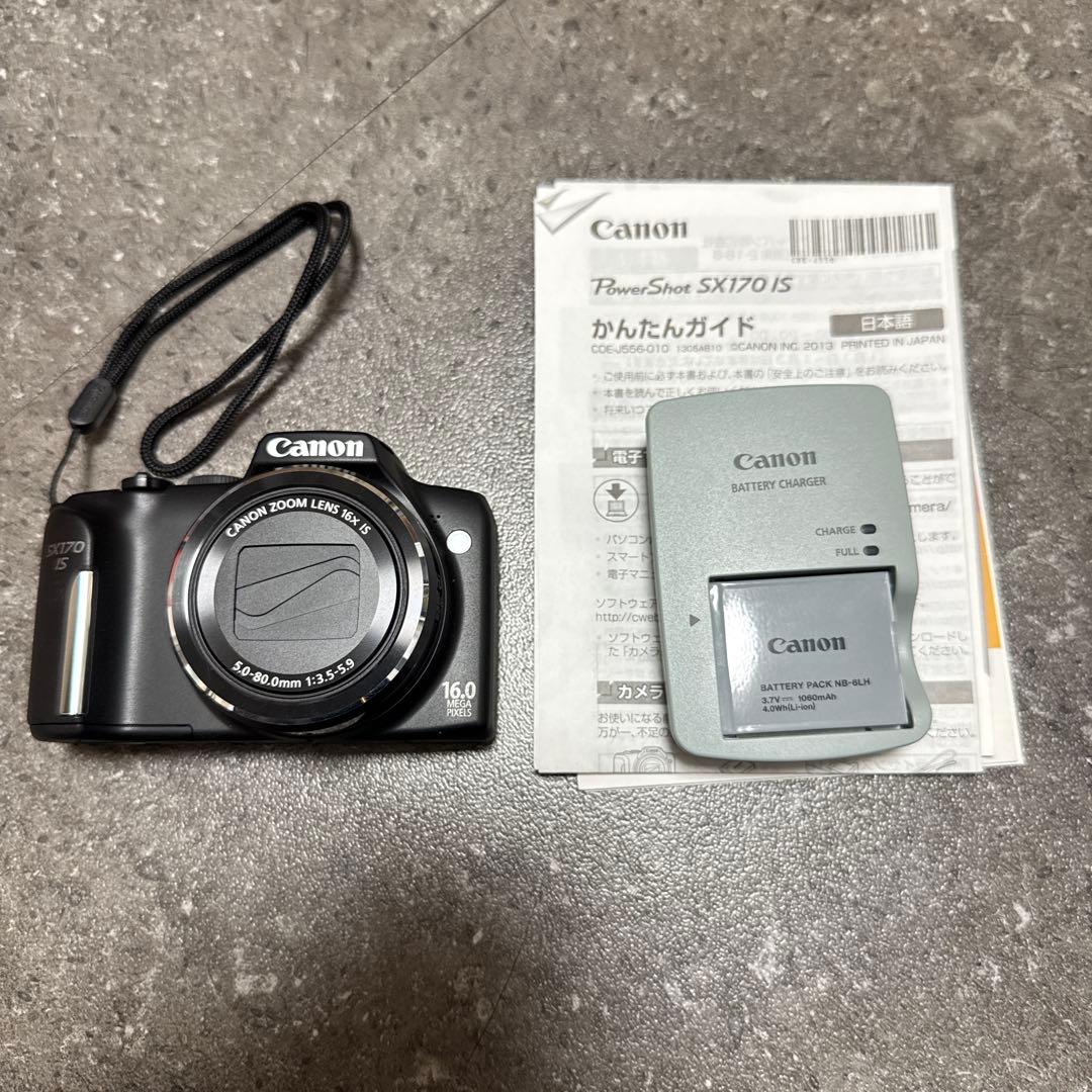 【美品】Canon PowerShot SX170IS デジタルカメラ　ブラック