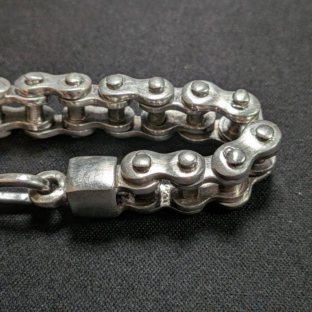 SV925 75g バイクチェーン ブレスレット メキシコ製 ヴィンテージ品
