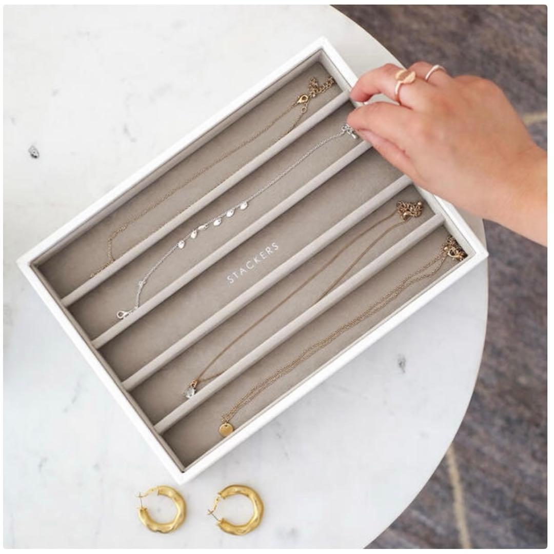 STACKERS クラシックジュエリーボックス 4セット　ホワイト