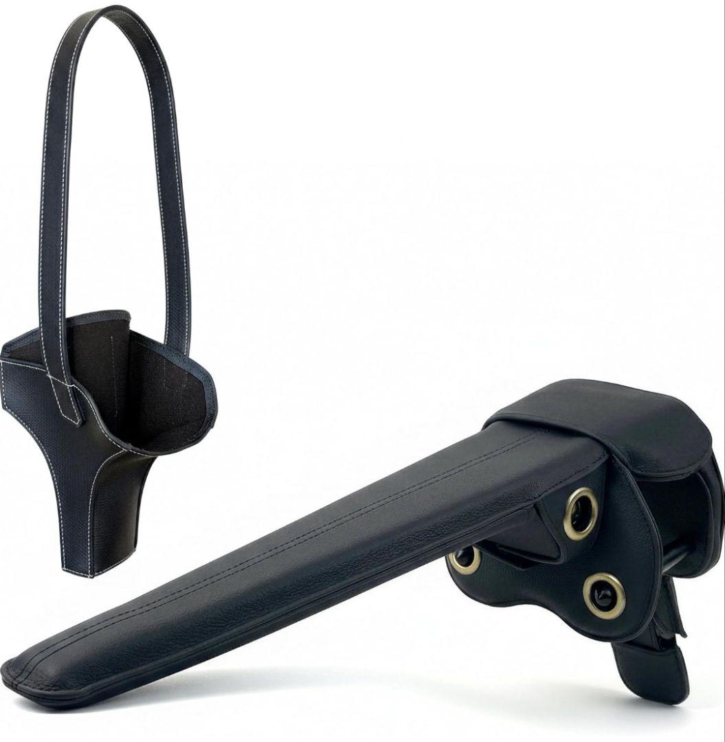 専用収納ホルダーセット ハンドルロック 盗難防止 牛本革