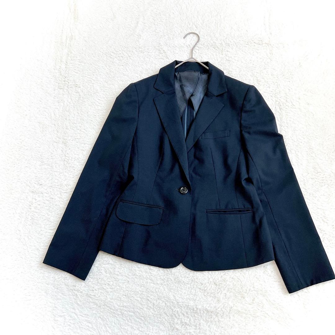 【n-line Precious】スーツセットアップ(13号)３点セット　紺