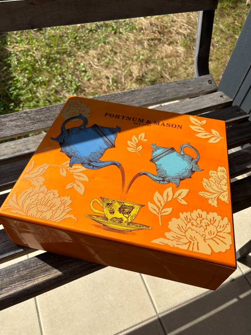FORTNUM & MASON ティーポットデザイン収納ボックス