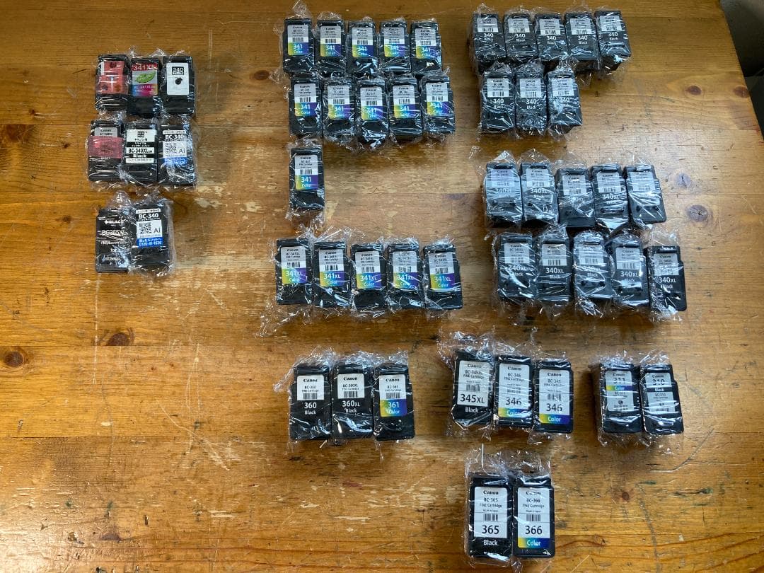 CANON インクジェット カートリッジ BC-340 BC-341 等 52個