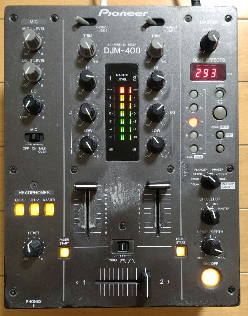 Pioneer　DJM-400　動作確認済み　クロスCHフェーダー 交換