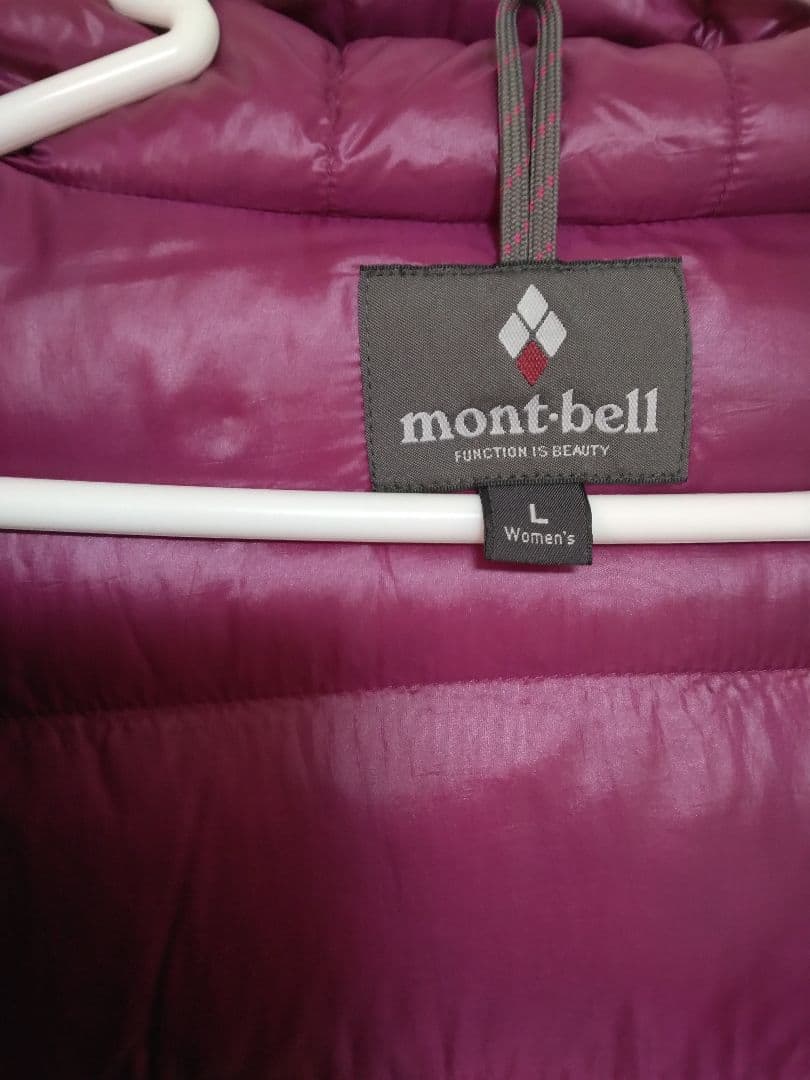 [美品]　800FP アルパインダウンパーカ　レディースL　パープル　モンベル