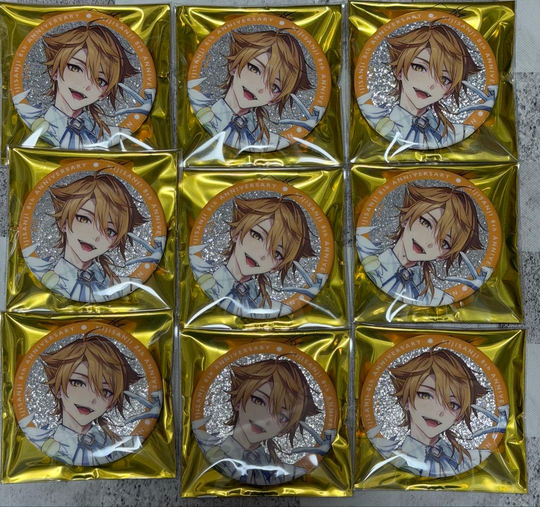 にじさんじ 8周年 8th グリッター缶バッジ 伏見ガク