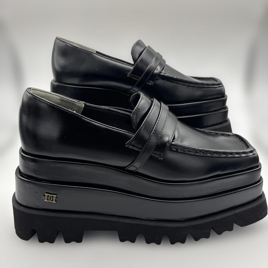 美品 プラットフォームローファー XLサイズ 革靴　Darich