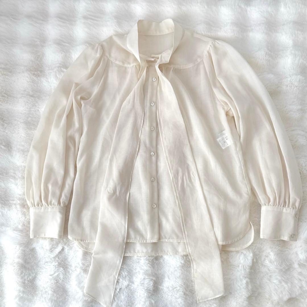 美品　ANAYI アナイ　ボウタイ ブラウス 38 シャツ