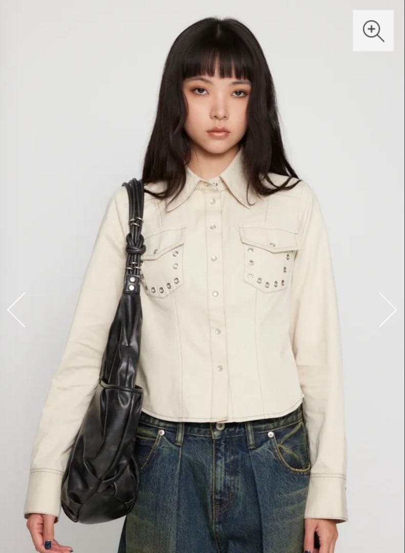 【完売品】LAGUAGEM EYELET POCKET COMPACT シャツ