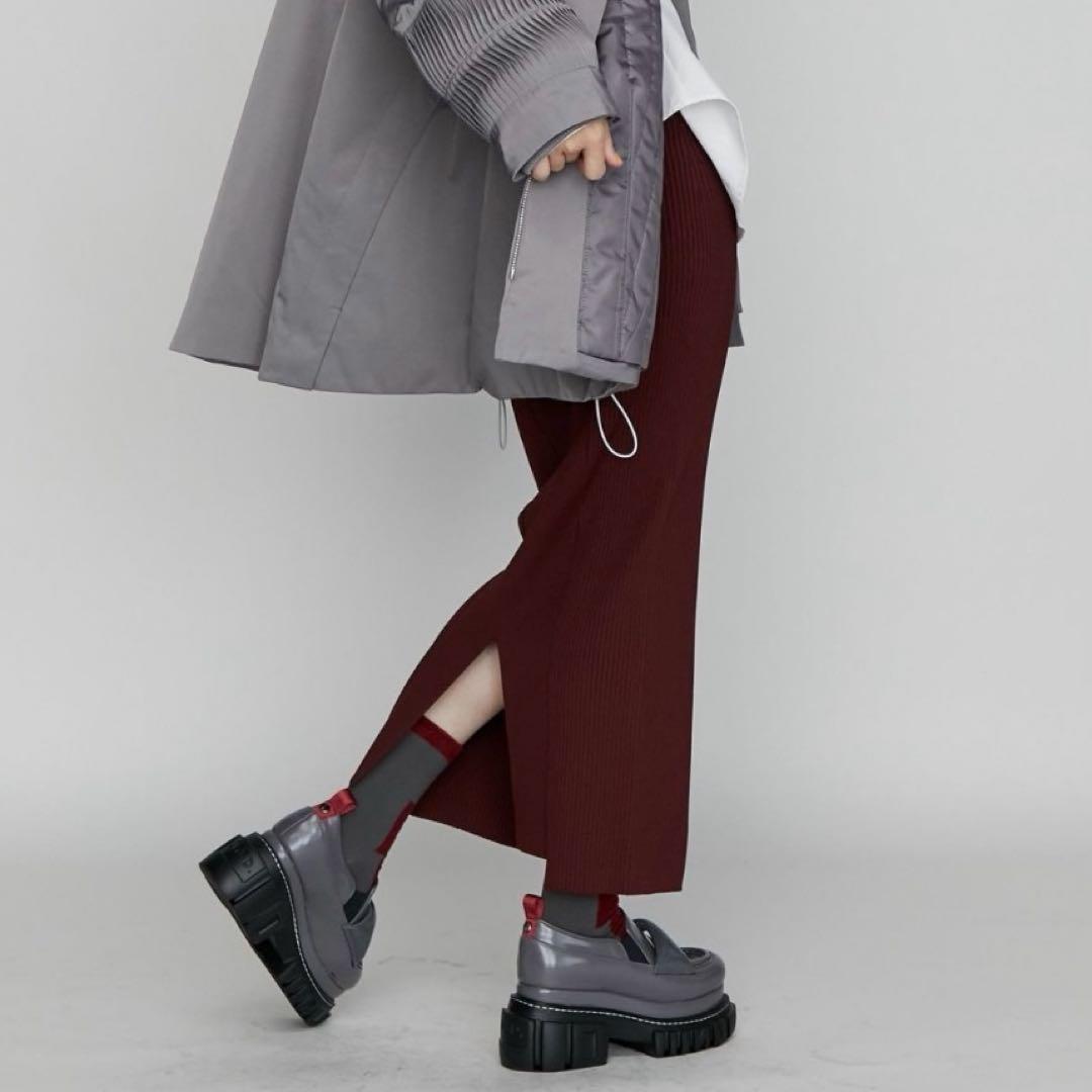 24AW【美品】UN3D. リブニットタイトスカート