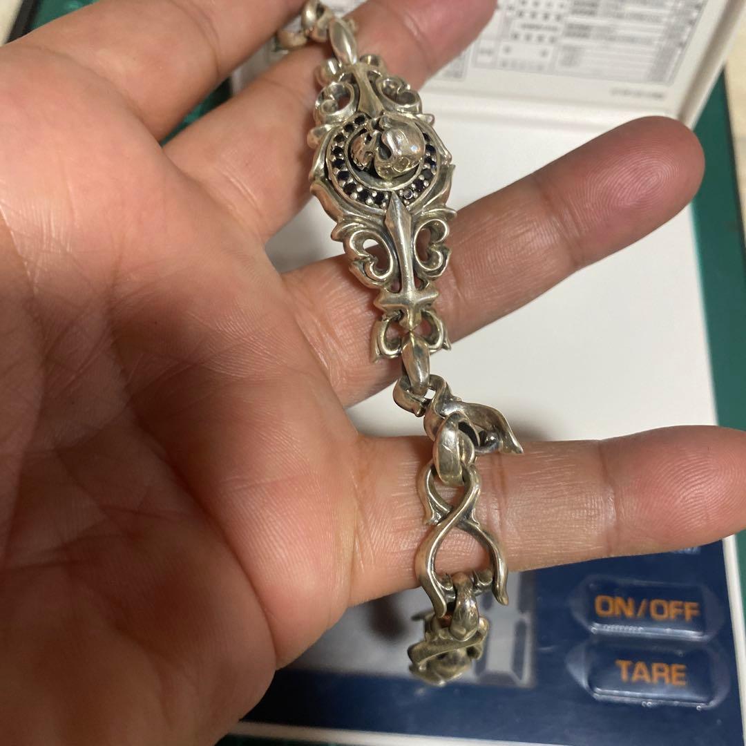 spear colle スピアコレ スカル チェーンブレスレット シルバー925