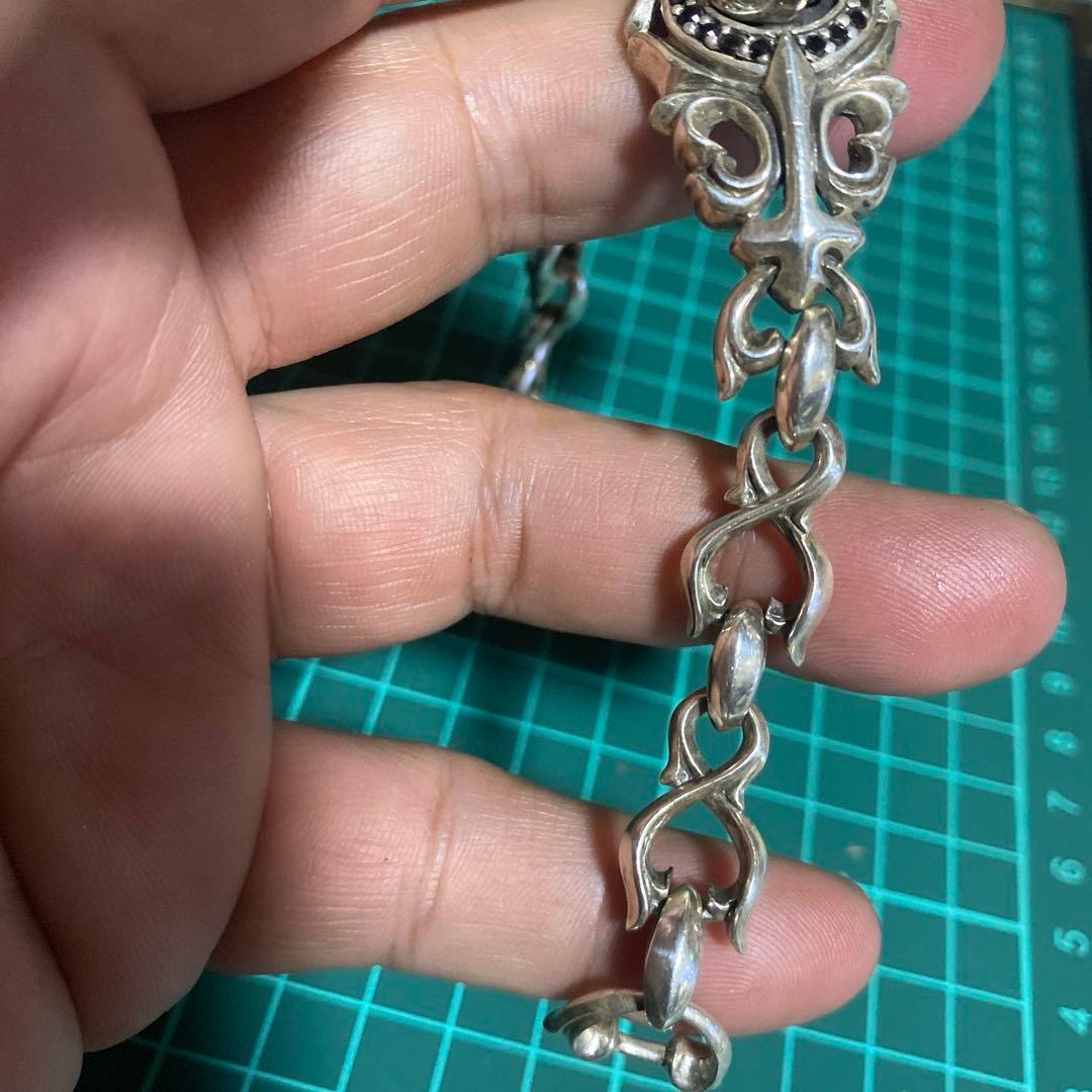 spear colle スピアコレ スカル チェーンブレスレット シルバー925