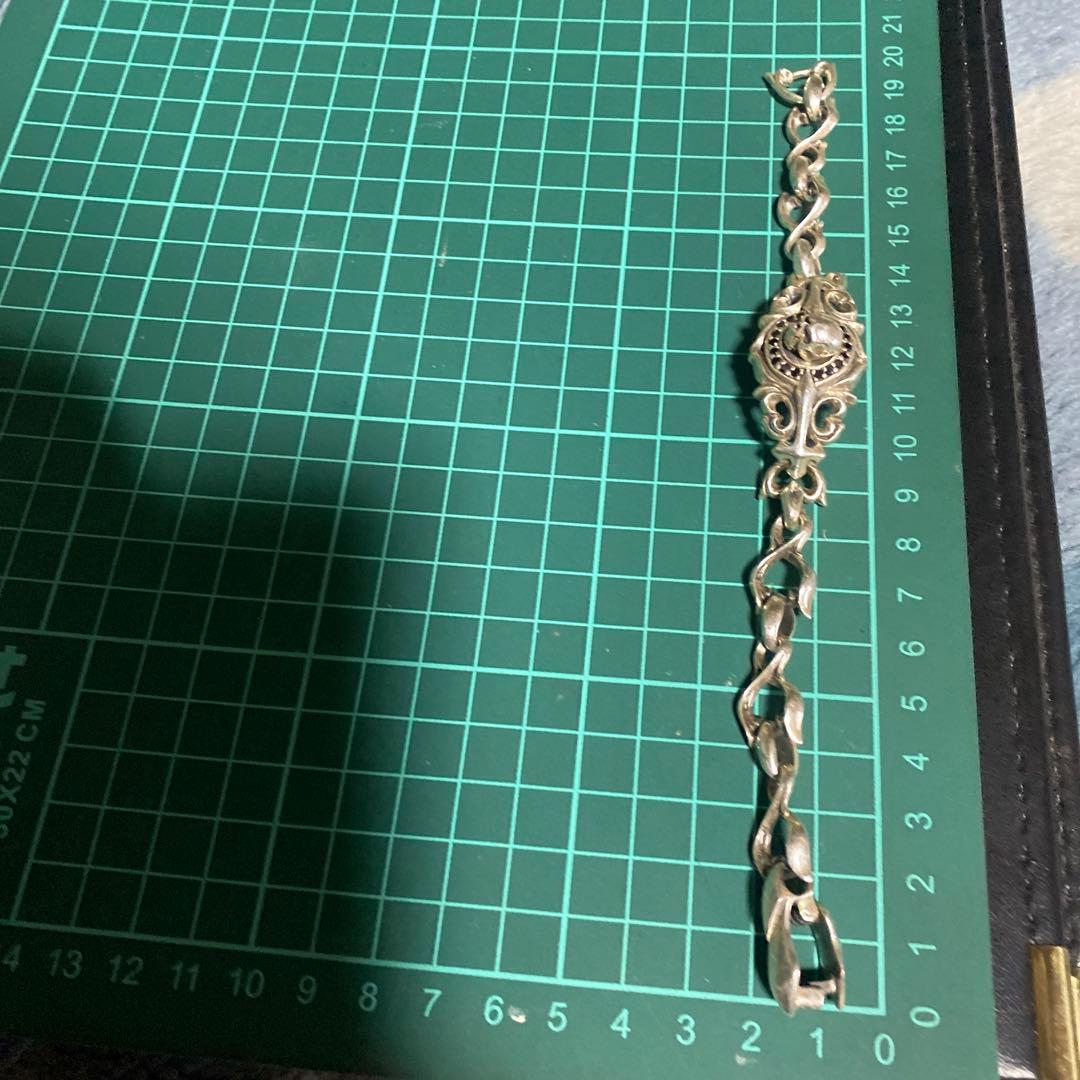 spear colle スピアコレ スカル チェーンブレスレット シルバー925