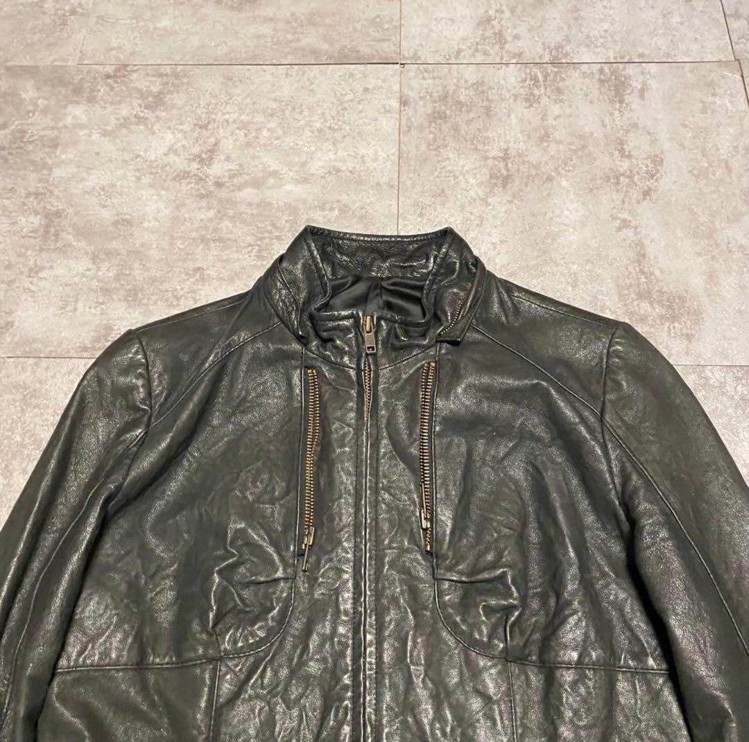 ジャケット・アウター 00s archive lamb leather jacket
