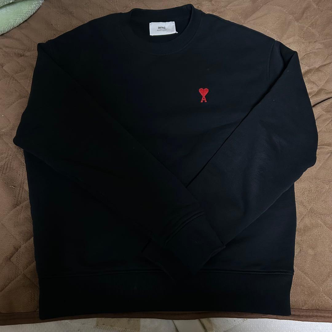 【美品】ami paris アミパリス　トレーナー 黒M 即日発送！！