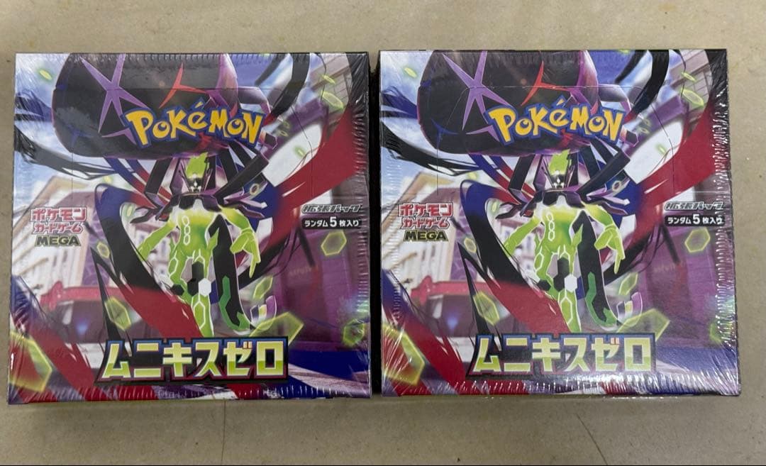 【新品未開封】ポケモンカードゲーム ムニキゼロ シュリンク付き2BOX