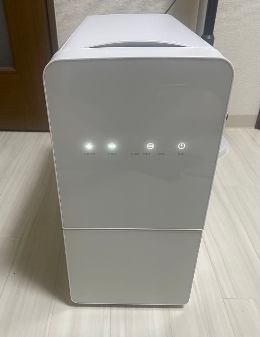 米冷蔵庫 保冷米びつ　ホワイト 11kg タッチスクリーン