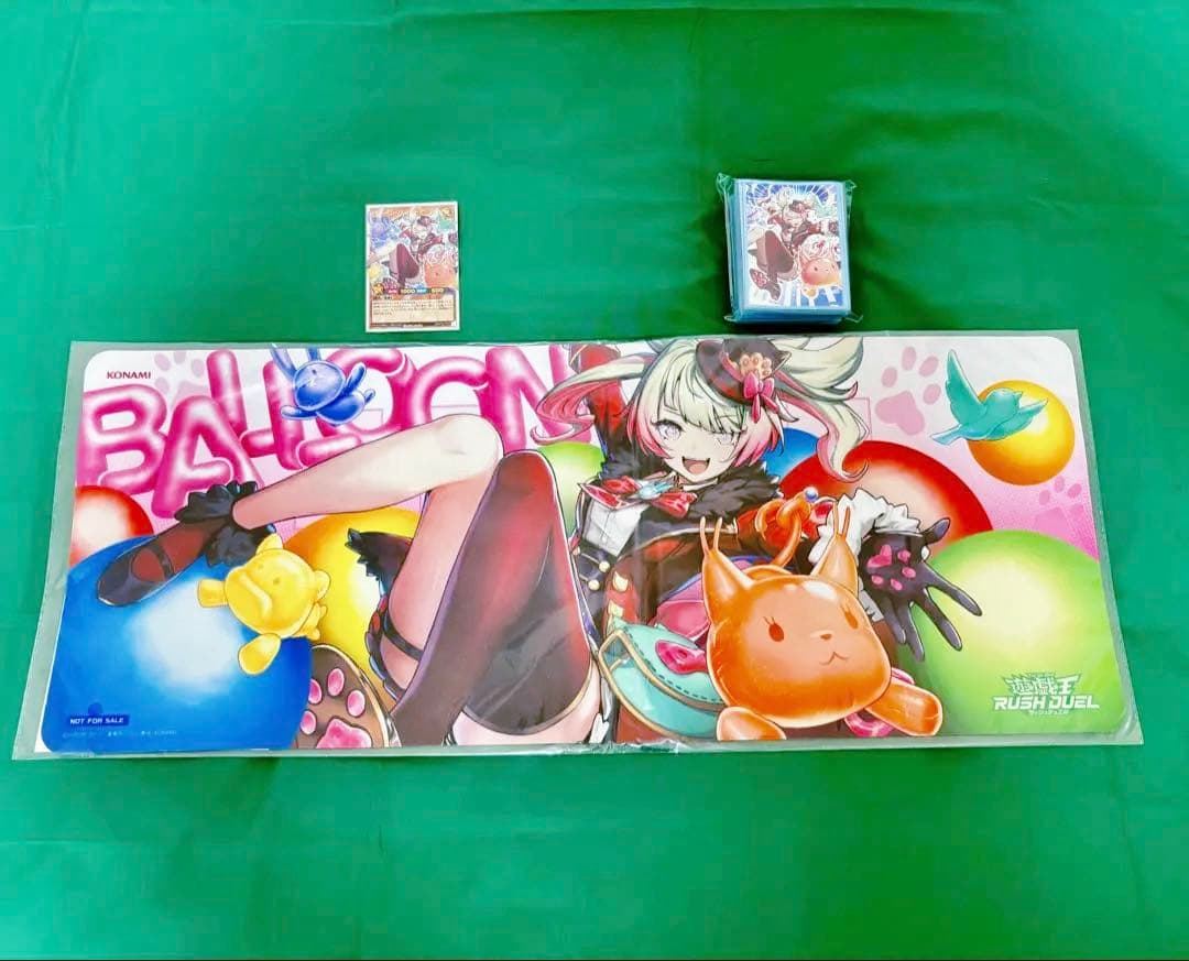 バルーン•バティーア　プレイマット、カードプロテクター、オーバーラッシュレア1枚
