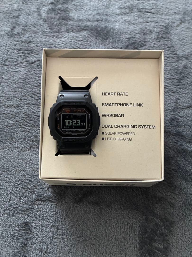 G-SHOCK　DW-H5600-1JR デジタル腕時計 ブラック 心拍数測定