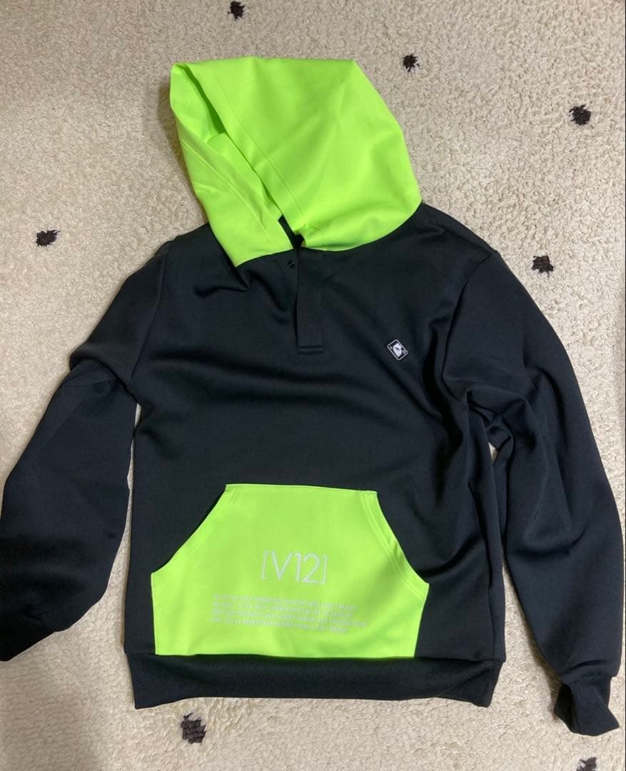 V TWELVE TONE PARKA L ブラック/グリーン