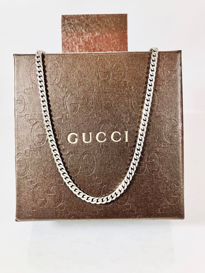 【超美品】GUCCI 喜平チェーン ネックレス 男女兼用　SV925 3ミリ