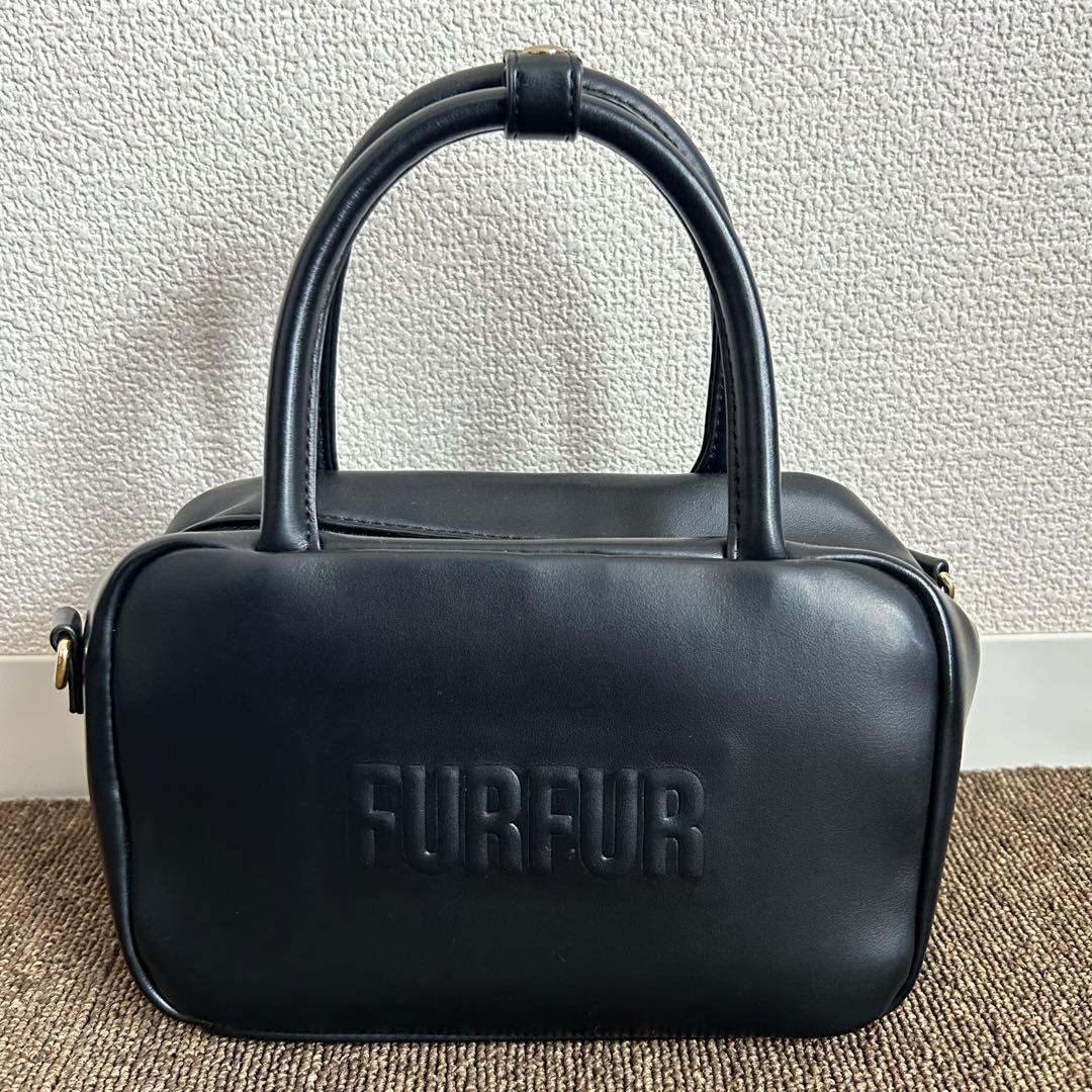 FURFUR スクエアボストンバッグ