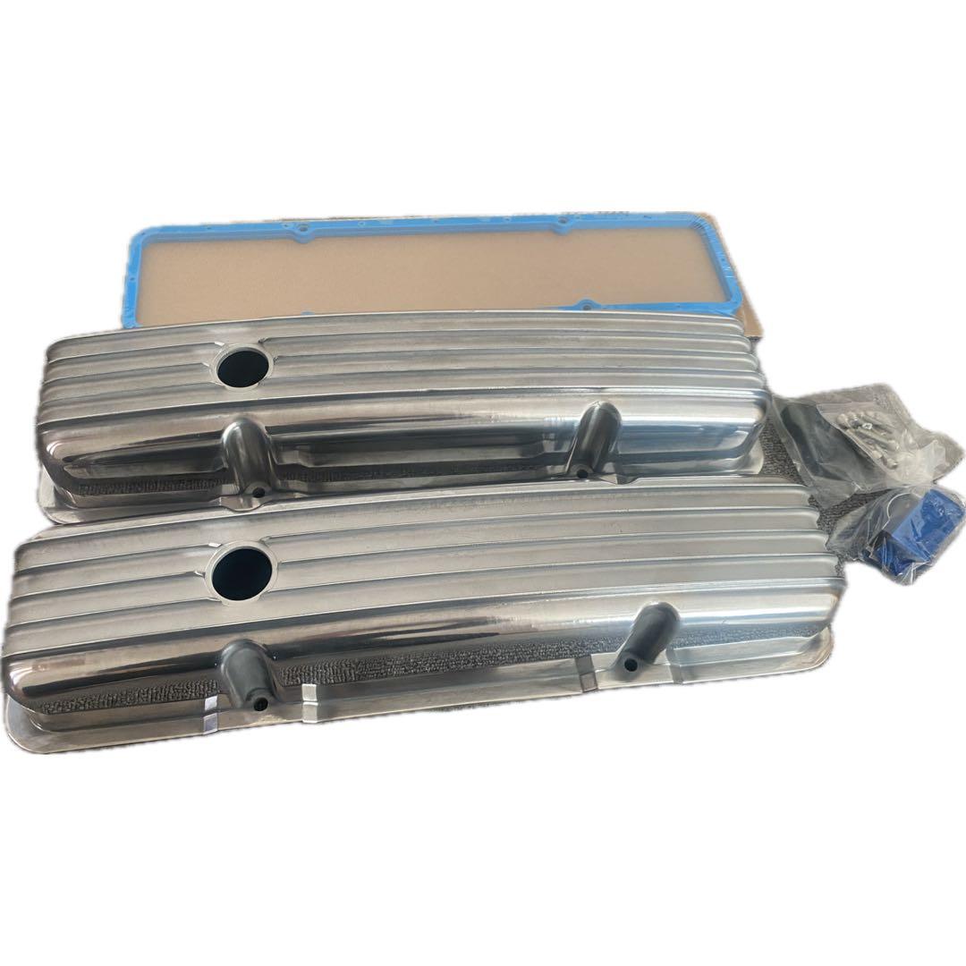 シボレー　スモールブロック　V8 283-350 用　バルブカバー　ショート