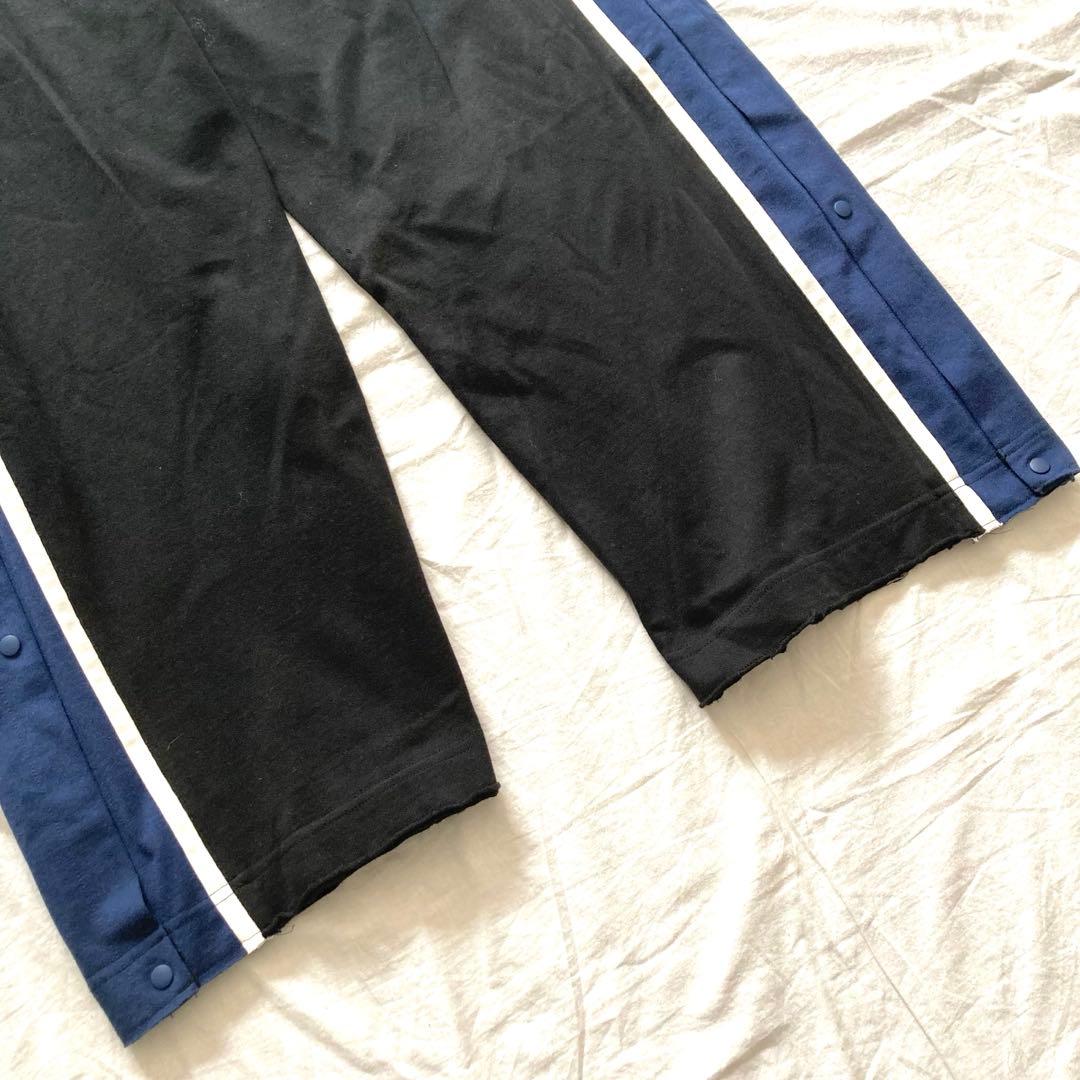 希少　FACETASM　ワイドジャージ　サイドスナップボタン　バギー　黒　4