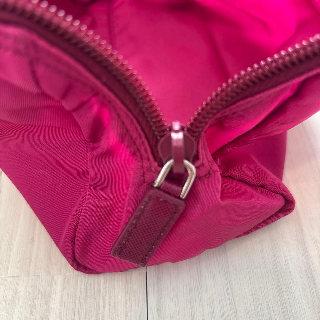 プラダ PRADA ポーチ 1N0693 コスメポーチ ピンク　ダリア