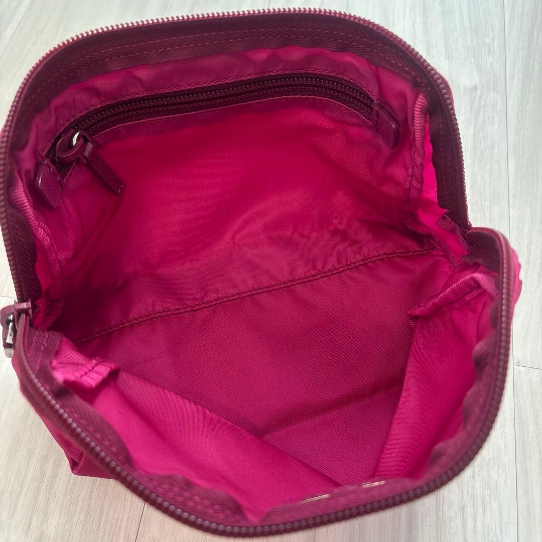 プラダ PRADA ポーチ 1N0693 コスメポーチ ピンク　ダリア