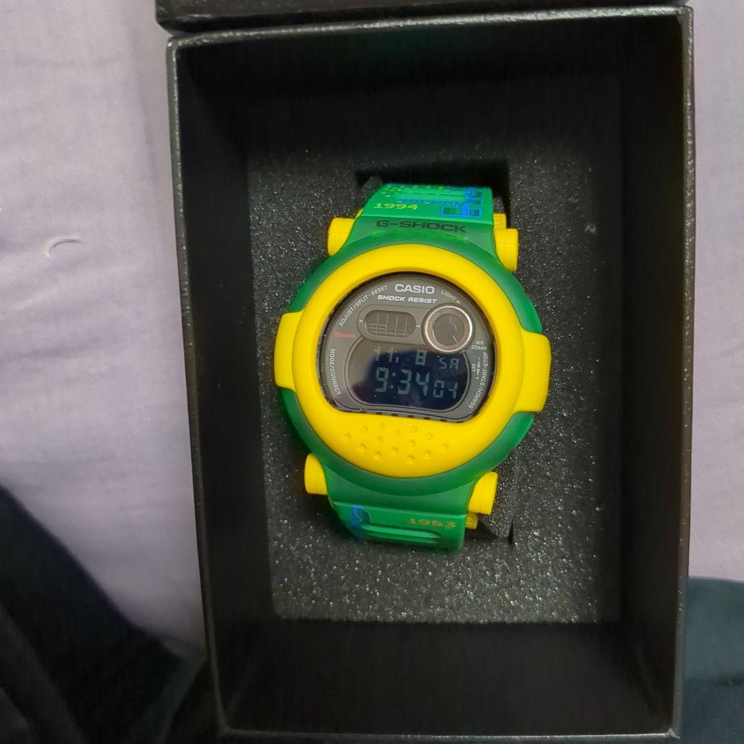 CASIO デジタル腕時計 グリーン/イエロー　ジェイソン