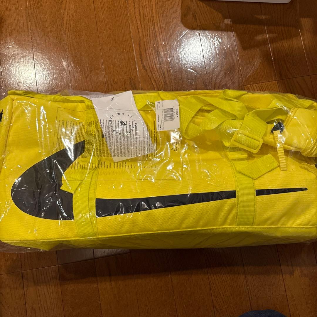 [新品未使用]NIKE Off White Duffle Bag イエロー