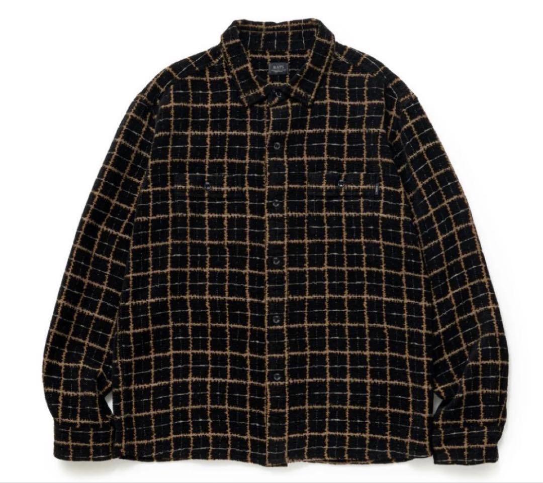私物　キムタク着　RATS MOLESKIN CHECK SHIRT Ｌ