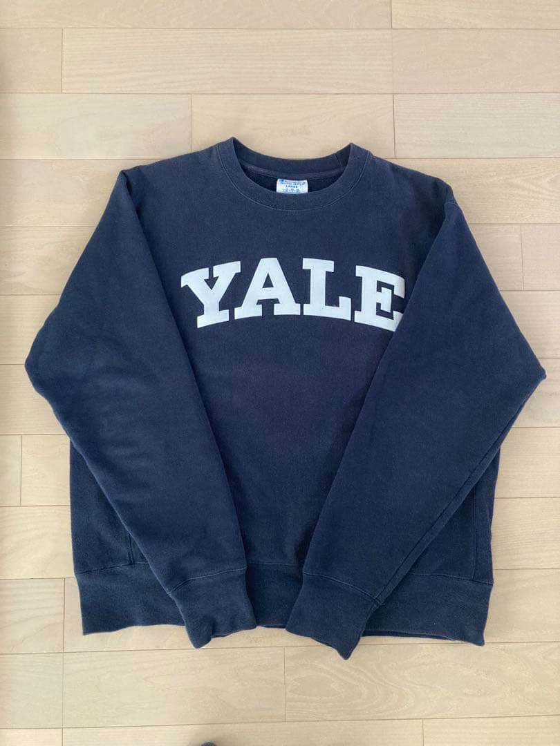 チャンピオン　リバースウィーブ　YALE ネイビー　REVERSEWEAVE