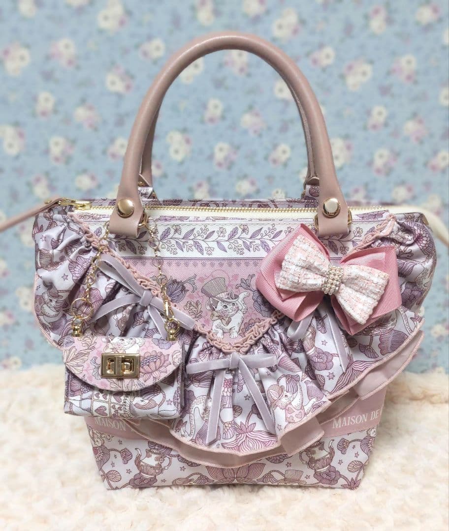 ユ*ィ様 ハンドメイド　ジョリーフルール　ポイズンベリーシーフ　トート&チャーム