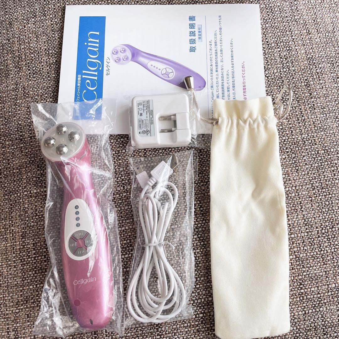 Cellgain セルゲイン 美顔器 ピンク フェイスケア 美容家電 イオン導入