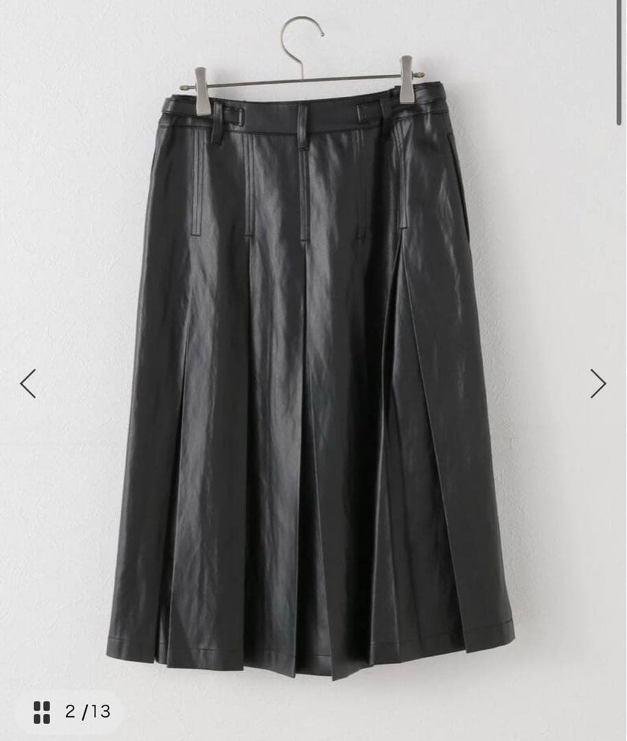 値下げ不可 tony wack レザー プリーツスカート