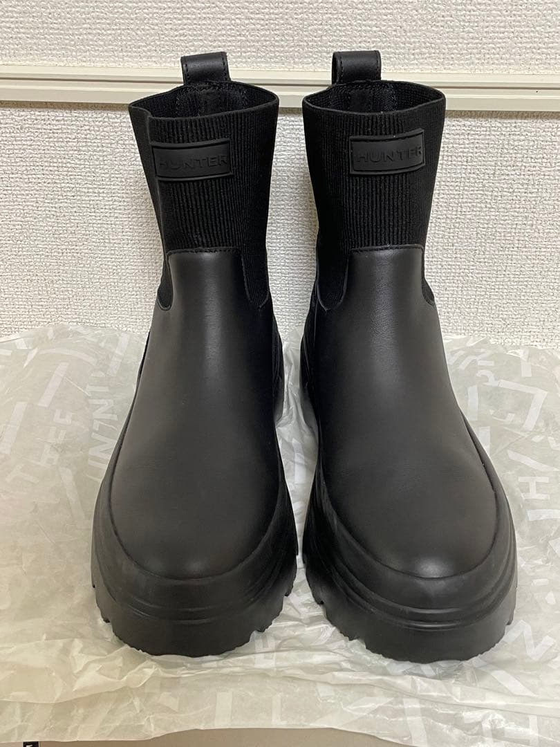 HUNTERレディース エクスプローラー チェルシー フラットフォームブーツ